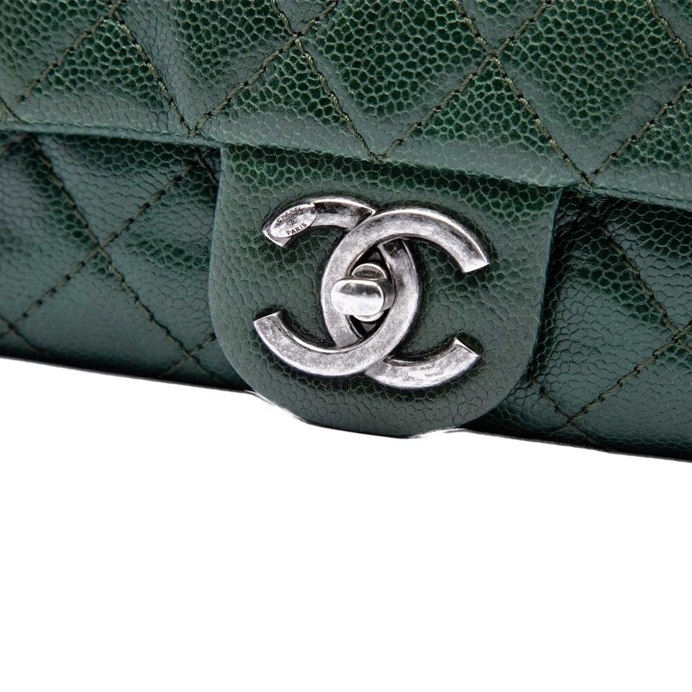 Pre-Loved Chanel Medium Quilted Caviar Easy Flap View 6